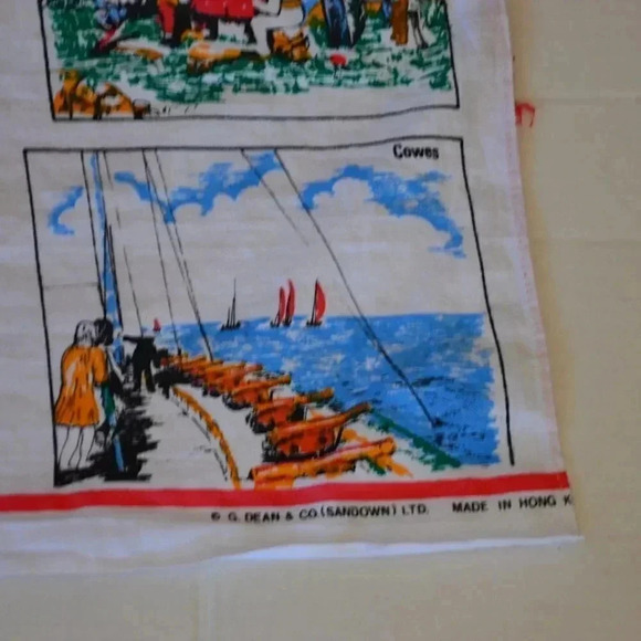Vtg Isle of Wight Tea Towel - Picture 3 of 6